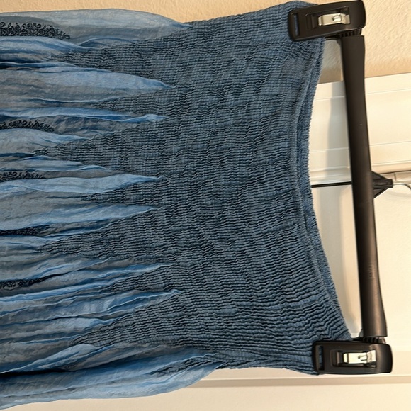 Lapis one size strapless dress or skirt in blues multi-functional - Picture 2 of 4